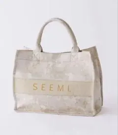 Seemi Seemiジャガードトートバッグ 元値段7590 完売商品