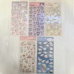 ぷくっとシール　サンリオ　5枚 マイメロ クロミ シール