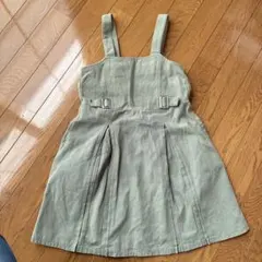 オリーブグリーン ジャンバースカート