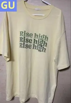 GU 半袖 Tシャツ 黄色 L