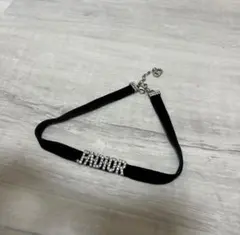 チョーカー　シルバー　ベロア