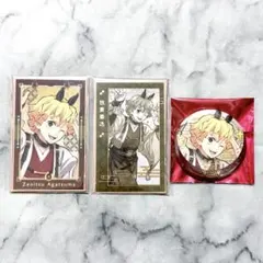 鬼滅の刃 干支 2026 午年 箔押し フォトカード 缶バッジ 我妻善逸 セット