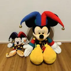 東京ディズニーランド　ミッキー　ピエロ　15周年　ぬいぐるみ　2個セットのサムネイル