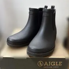 AIGLE /エーグル　CARVILLE カーヴィル レインブーツ ブラック39のサムネイル