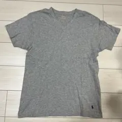 Polo by Ralph Lauren Vネック Tシャツ グレー L