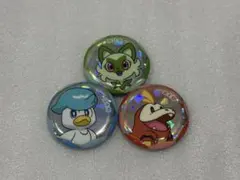 ポケモンカード グッズ 缶バッジ 宝石包 ニャオハ クワッス ホゲータ