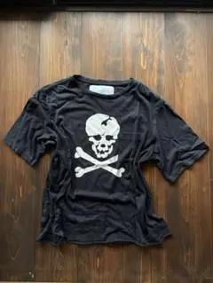 スカルプリント Tシャツ 半袖 y2k punk