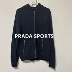 最終値下【PRADA SPORTS】ジップアップ　パーカージャケット　黒　M メルカリ