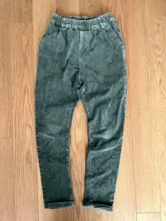 デビロック コーデュロイ 140 サルエル パンツ ダークグリーン　深緑