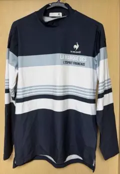 美品　ルコック　ゴルフウェア　長袖シャツ　メンズ　マルチカラーハイネック　L