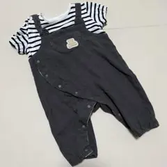 【美品】綿100% クマ　カバーオール　60 70サイズ　ベビー服　GAP