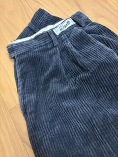 90s コーデュロイパンツ ワイド ネイビー signé incognitoのサムネイル