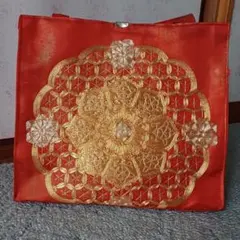 名古屋帯リメイク　ブックトート風バック