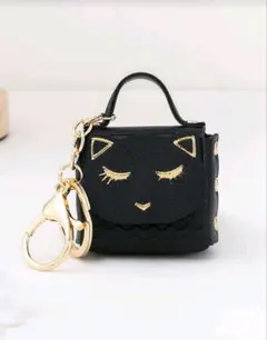 猫パターンバッグチャーム☆キーチェーン