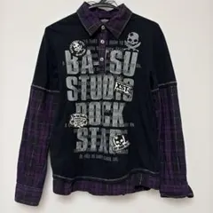 BA-TSU STUDIO キッズ 長袖シャツ ロックテイスト 160サイズ