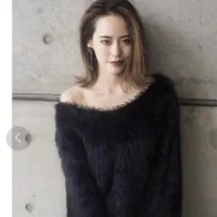 MURUA シャギー V ネックニット