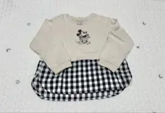 ミッキーマウス 長袖カットソー 110cm プティマイン