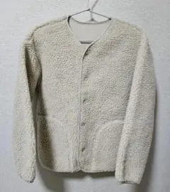 GU　ボア・フリース クリーム色ジャケット サイズ 150