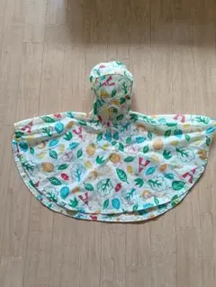 美品　mont-bell　ベビーレインポンチョ　コート　80-95　レインコート