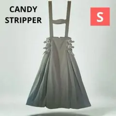 Candy Stripper チェックサロペット ベージュ/赤 S 0455-A - メルカリ