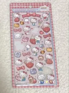 ハローキティ赤　第二弾　正規品　ボンボンドロップシール 使用品