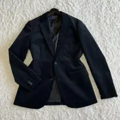 ◎美品 ナノユニバース ダメリーノ コーデュロイ ジャケットM 黒 刻印ボタン1