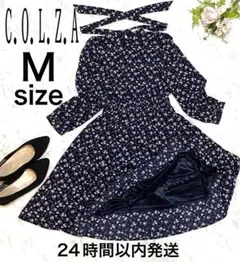 美品♡ハニーズ　コルザ　Mサイズ レディース　ヒザ丈　花柄　ワンピース　18