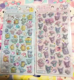 うるちゅるポップシール2枚セット クロミマイメロポムポムプリン