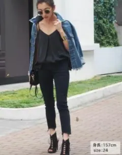 Ungrid アングリッド　ブラックフレイドヘムストスリ 新品/未使用26インチ