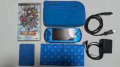 美品 PSP-3000 バイブラントブルー 本体 スパロボZ 再世篇 付属品多数