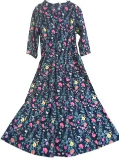 新品　all of me 花柄　ワンピース　ロング　日本製