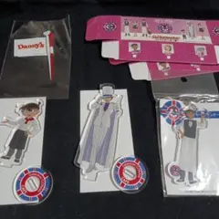 名探偵コナン　コナンカフェ アクスタ、アクキー セット(コナン、キッド、平次)