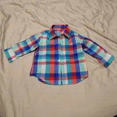 まとめ買いも★babyGAP シャツ ブロックチェック 長袖 春秋 80サイズ