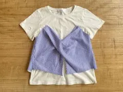 【新品】BACK NUMBER 半袖Tシャツ・カットソー　フロントクロスデザインのサムネイル