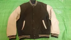 Schott スタジャン ダークブラウン/ベージュ サイズ40