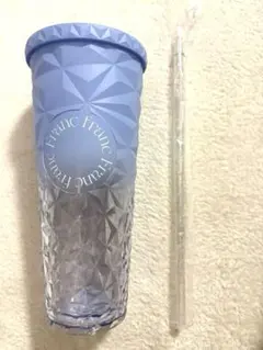 Francfranc カラー プラスチックタンブラーL ブルー 710ml