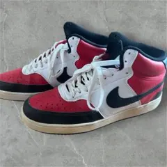 NIKE ナイキ コートビジョン ミドルカットロゴスニーカー