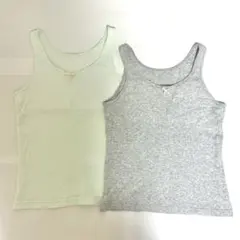 ソフトカップ付きタンクトップ 140 2枚セット
