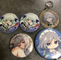 東方Project 十六夜咲夜 まとめ売り 缶バッジ アクキー ストラップ