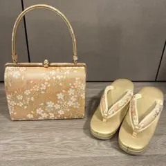 和装用バッグ 草履 セット 桜柄のサムネイル
