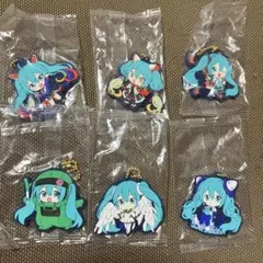 ケ*ン様 初音ミク×ガンダム スペシャルラバーマスコット 6点セット ガシャポン