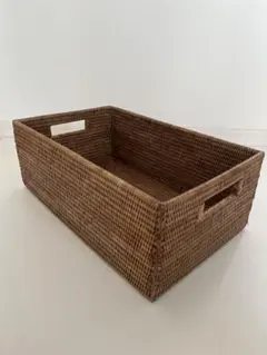 【コンランショップ】ラタン　ストレージボックス ナチュラル