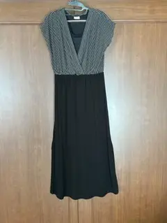 【美品】AZUL Teuve　ノースリーブロングワンピース　Lサイズ　QVC