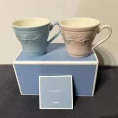 WEDGWOOD フェスティビティ　ペア　マグカップ　ピンク　ブルー　完売カラー