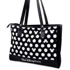 ウォルトディズニーワールド限定 ミッキーマウス ドット柄 トートバッグ