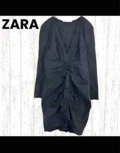 ザラ ZARA リネン ワンピース M