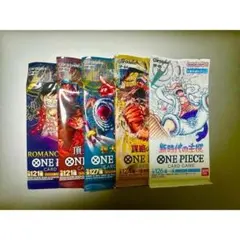 【入手困難】ワンピースカード　5種類セット　未開封