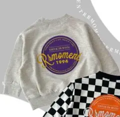 即購入OK しまむら　ルルモーメント　裏毛　トレーナー　90 2024年