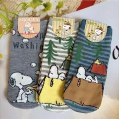 新品!スヌーピー ソックス3足Set