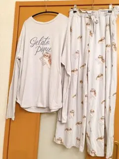 Gelato Pique ジェラートピケ　ルームウェア 上下セット　ブルー